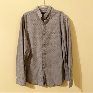 Banana Republic XL button up gray speck